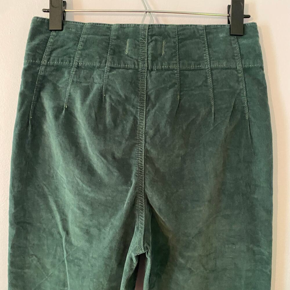 We The Free Green Corduroy Jayde High Waisted Flare Pants Boho Women's size 28 - Picture 8 of 13